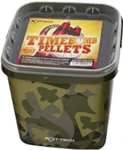 Bait-Tech Pellets Camo Buckets -Fishing Equipment Store bait tech pellets camo buckets time bomb bucket fishing fishmas willy worms 990